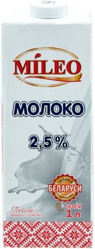 Mileo Mileo молоко 2.5% 1000 мл
