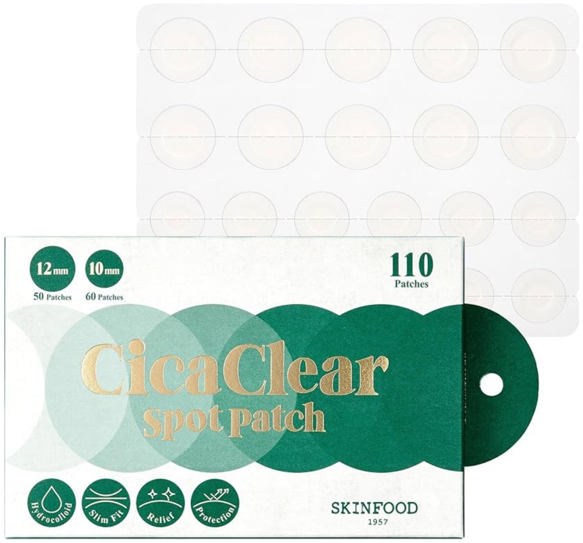 Патчи Skinfood точечные Cica Clear Spot противовоспалительные 110 шт