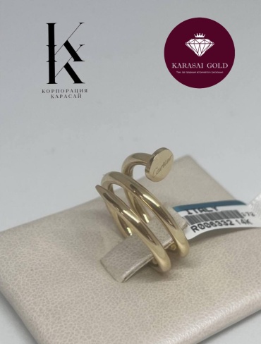Золото Корпорация Карасай JK-01-8834 размер регулируемый вес 2.98 г золото, без вставок
