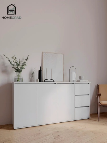 Комод Aiba Mebel Уют-13, 170.4x39x87 см, белый