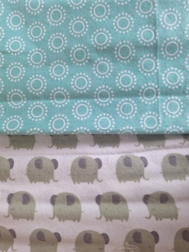 Пеленка текстильная Baby Слоник, 2 шт, 80x120 см