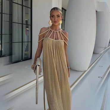 Платье FASHION бежевый