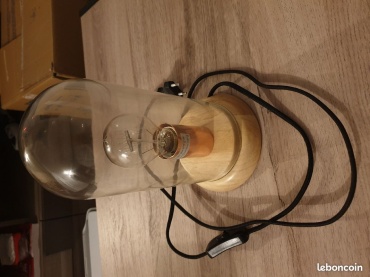 Настольная лампа NEG Lighting DS-T-001 E27, 60 Вт, дерево
