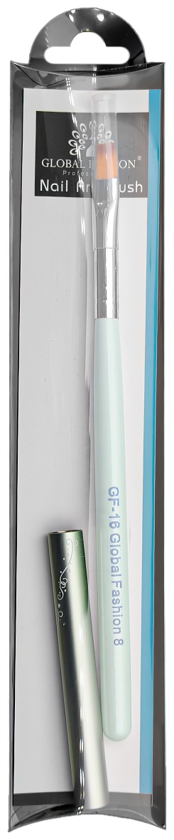 Global Fashion GF-16 №8 кисть плоская синтетика, пластик 1 шт
