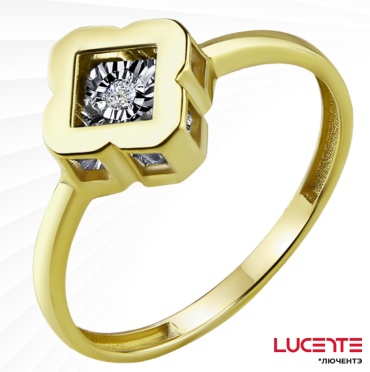 Lucente Бриллианты Якутии 01-K0012-06-001-02-01_175 размер 17.5 вес 1.36 г золото, бриллиант