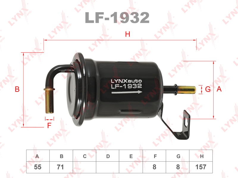 LYNXauto топливный фильтр LF1932