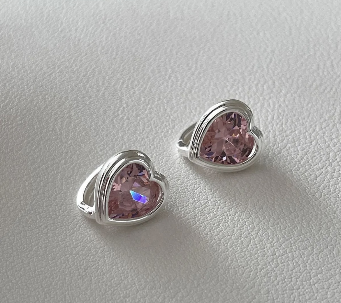 Серьги Золото 988821 вес 2.25 г серебро, фианит