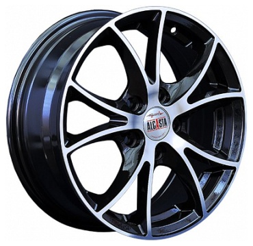 Alcasta М07 5.5x14/4x100 D60.1 ET49 4 диска черный, серебристый