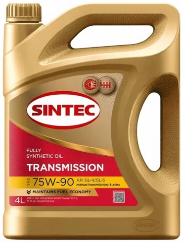 Масло синтетическое SINTEC Transmission 75W-90 4 л