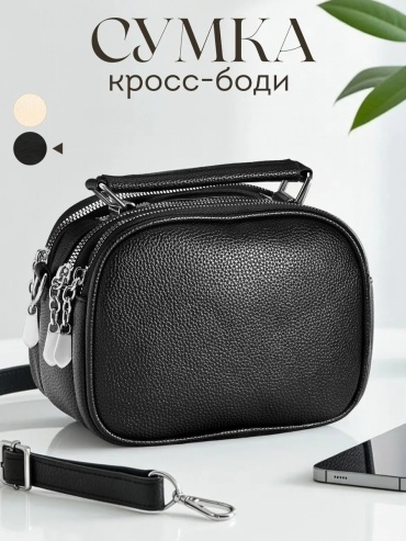 Сумка кросс-боди JoyCity экокожа черный