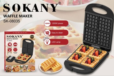 Вафельница SOKANY SK-08035 черный