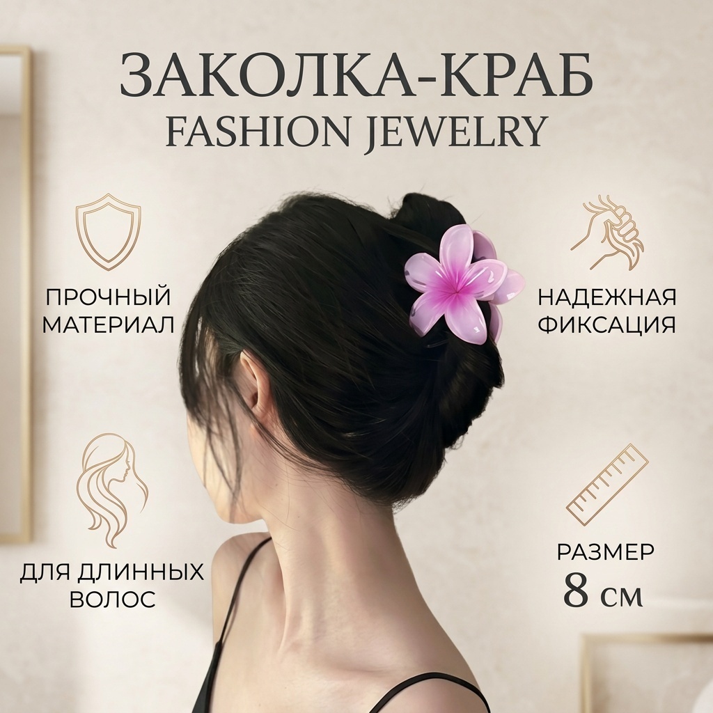 Fashion Jewelry заколка краб 1 шт