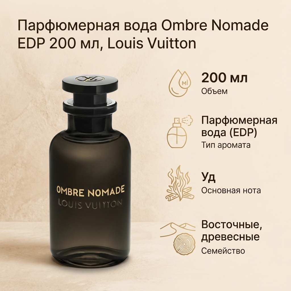 Louis Vuitton Ombre nomade парфюмерная вода EDP 200 мл, унисекс