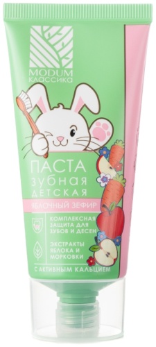 Modum зубная паста MODUM Паста зубная КЛАССИКА Яблочный зефир 75 г 75 г