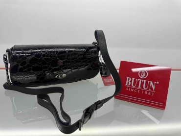 Сумка тоут BUTUN натуральная кожа черный