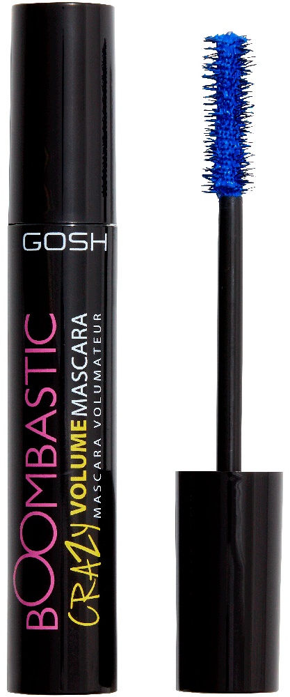 Тушь для ресниц GOSH Boombastic Crazy Mascara для объема, удлиняющая синий