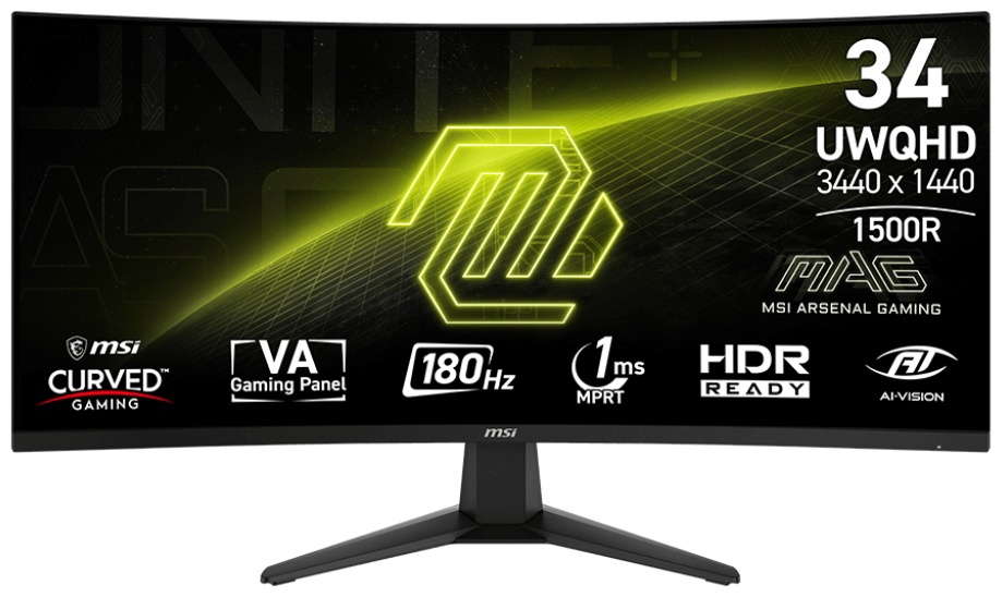 Монитор 34" MSI MAG 346CQ черный