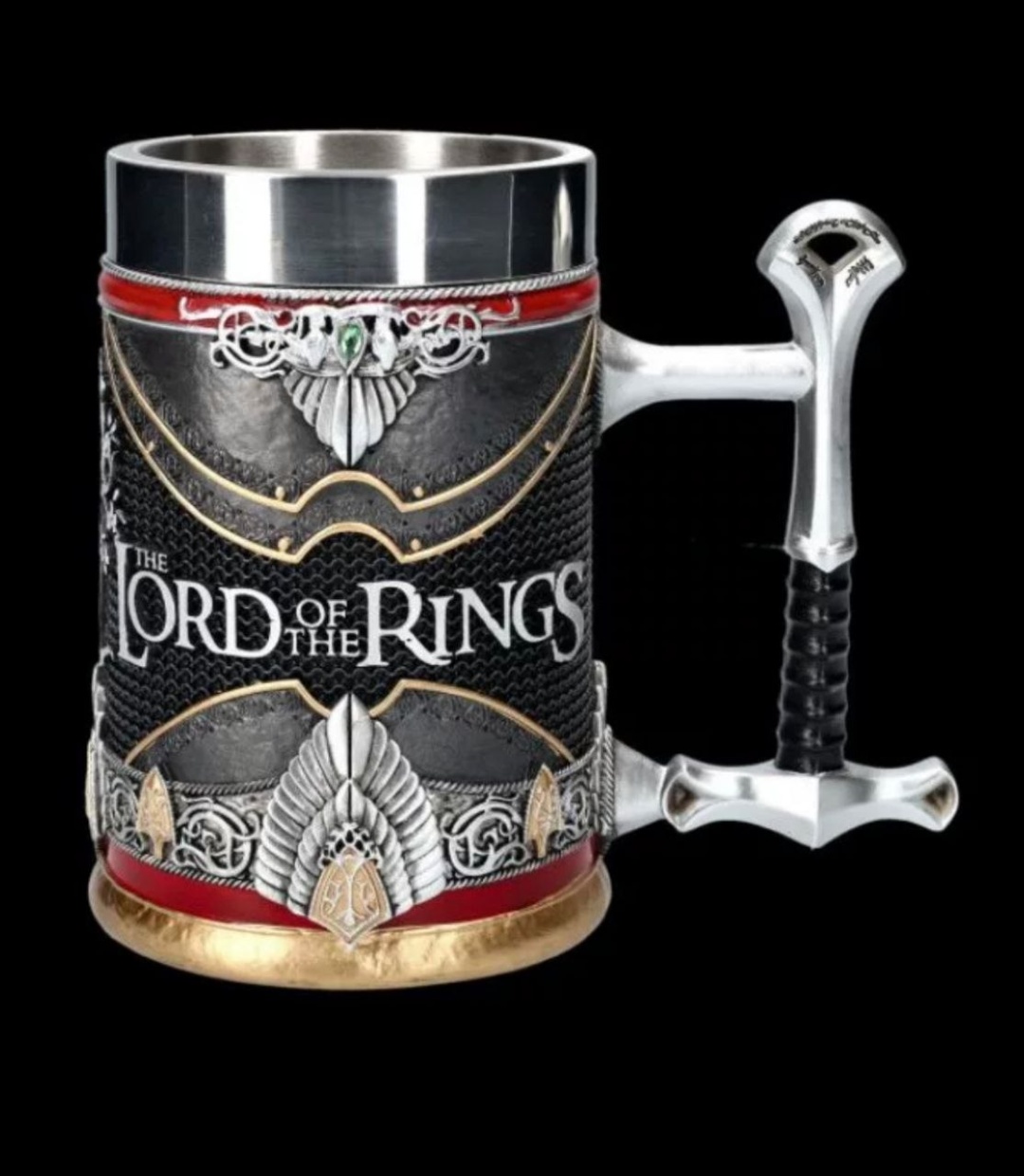 Кружка Lord of the Rings, 500 мл, нержавеющая сталь, ABS-пластик, 1 шт.