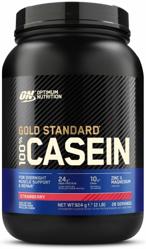 Протеин Optimum Nutrition Gold Standard 100% Casein EU клубника 924 г