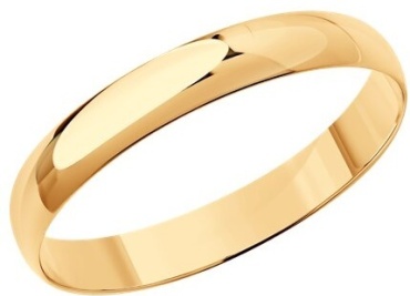 Lucente WED-LU-585-4194477432-185 размер 18.5 вес 1.76 г золото, без вставок
