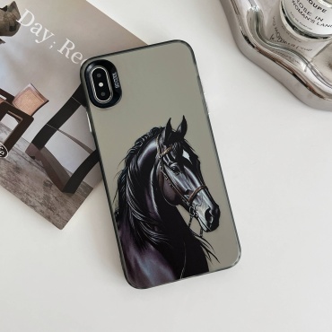 Чехол SherWay для Apple iPhone Xs Max серо-коричневый