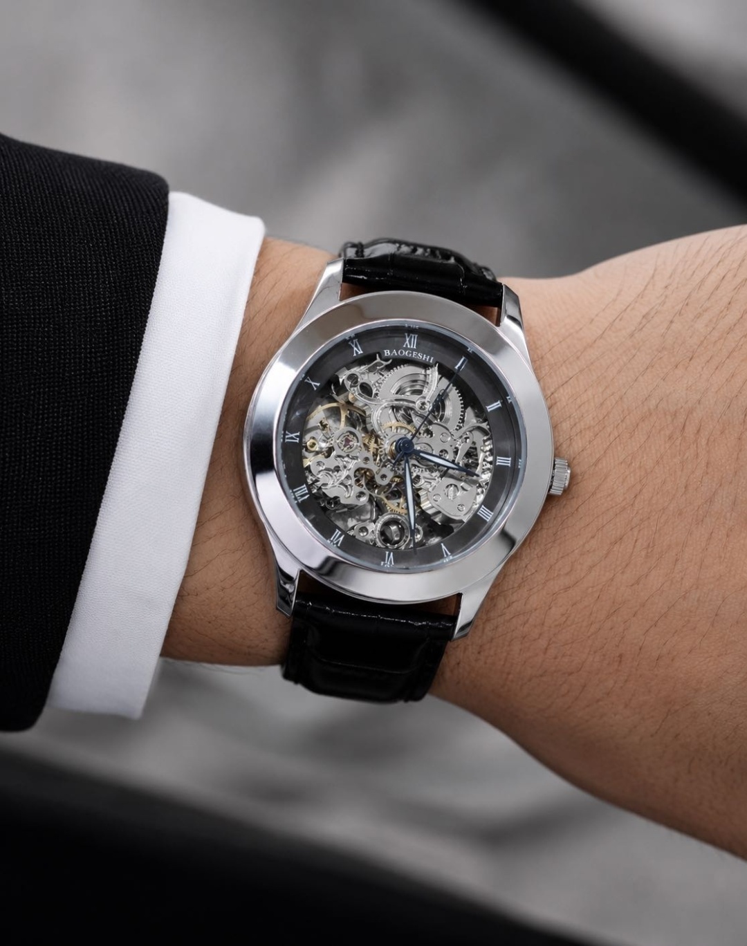 Механические с автоподзаводом ASAL SILVER серебро