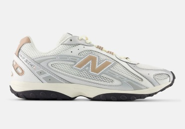 Кроссовки New Balance 204L "Silver Metallic / Flat Taupe" бежевый, серебристый