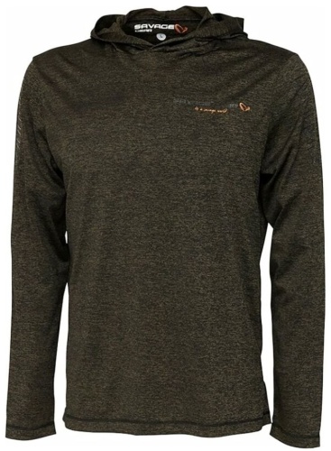 Лонгслив Savage Gear Fighter Burnt Olive Melange S