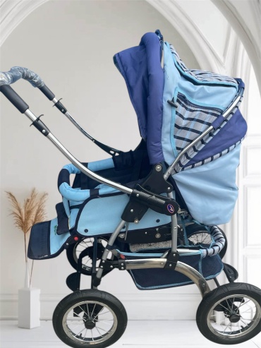 Коляска трансформер Baby store 8809, синий