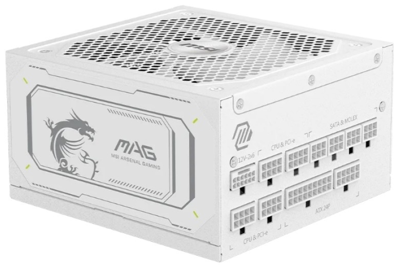 Блок питания MSI MAG A1000GL PCIE5 WHITE 1000 Вт