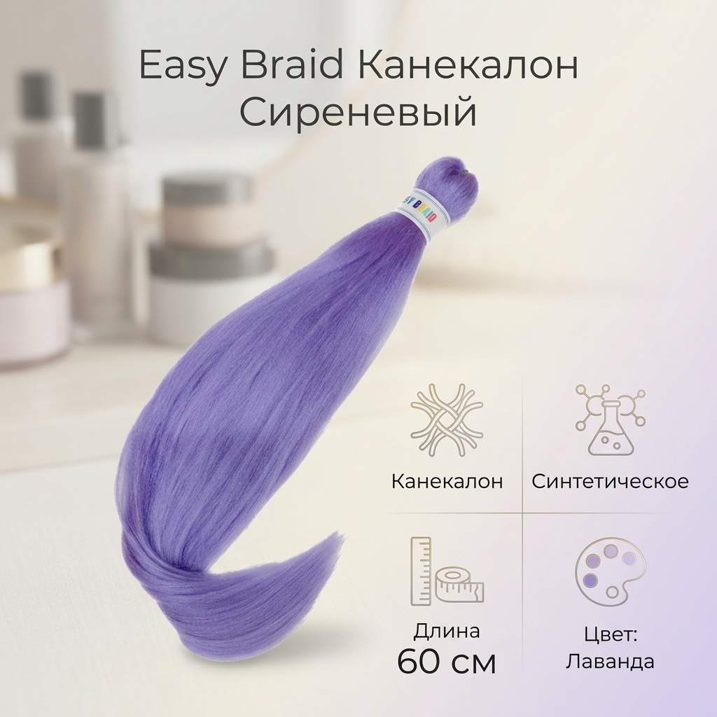 Easy Braid канекалон сиреневый женский
