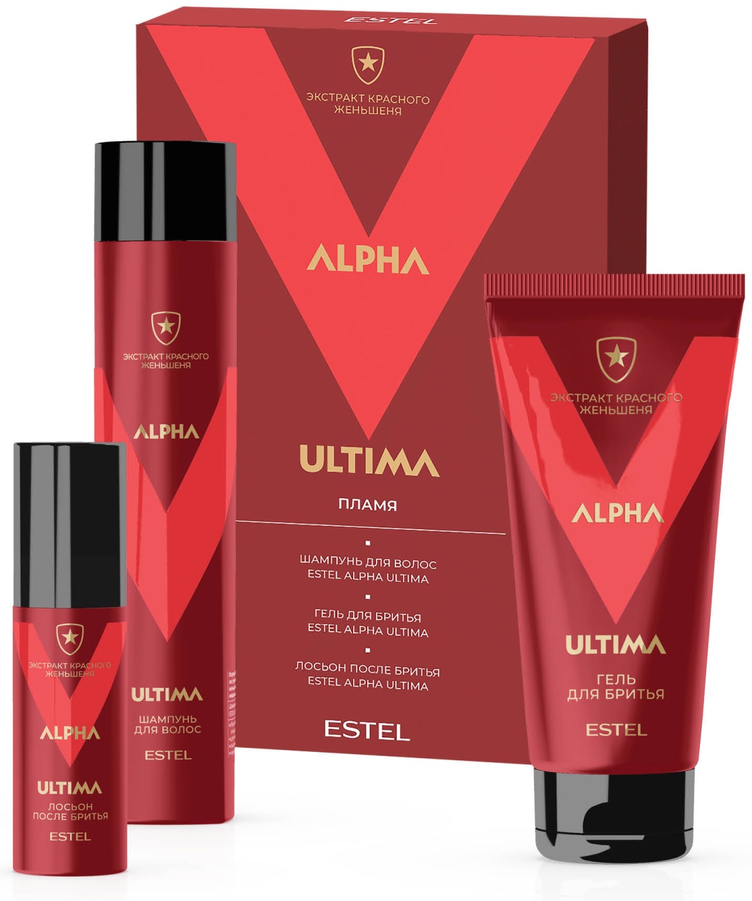 ESTEL PROFESSIONAL Набор Пламя ALPHA ULTIMA набор по уходу за волосами и телом для мужчин