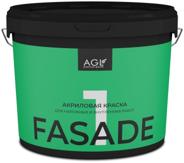 AGL акриловая FASADE-1 25 кг, белый цвет