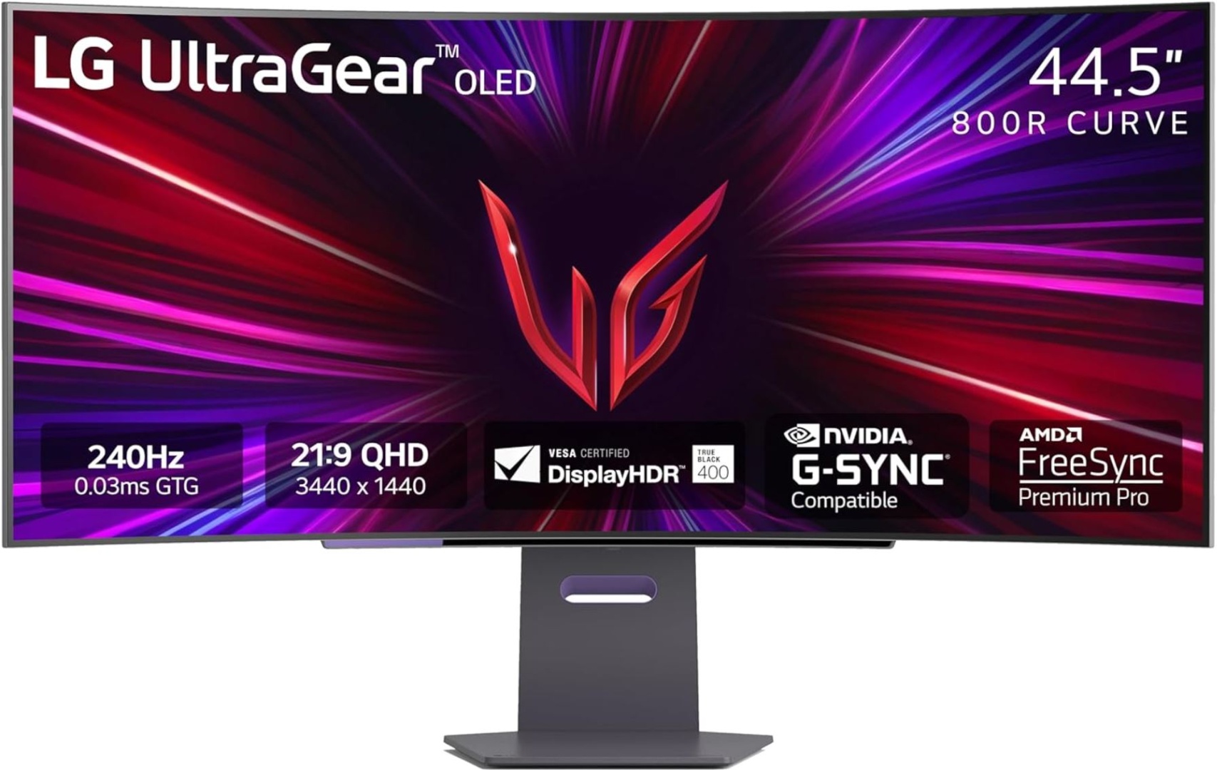 Монитор 44.5" LG 45GS95QE-B черный