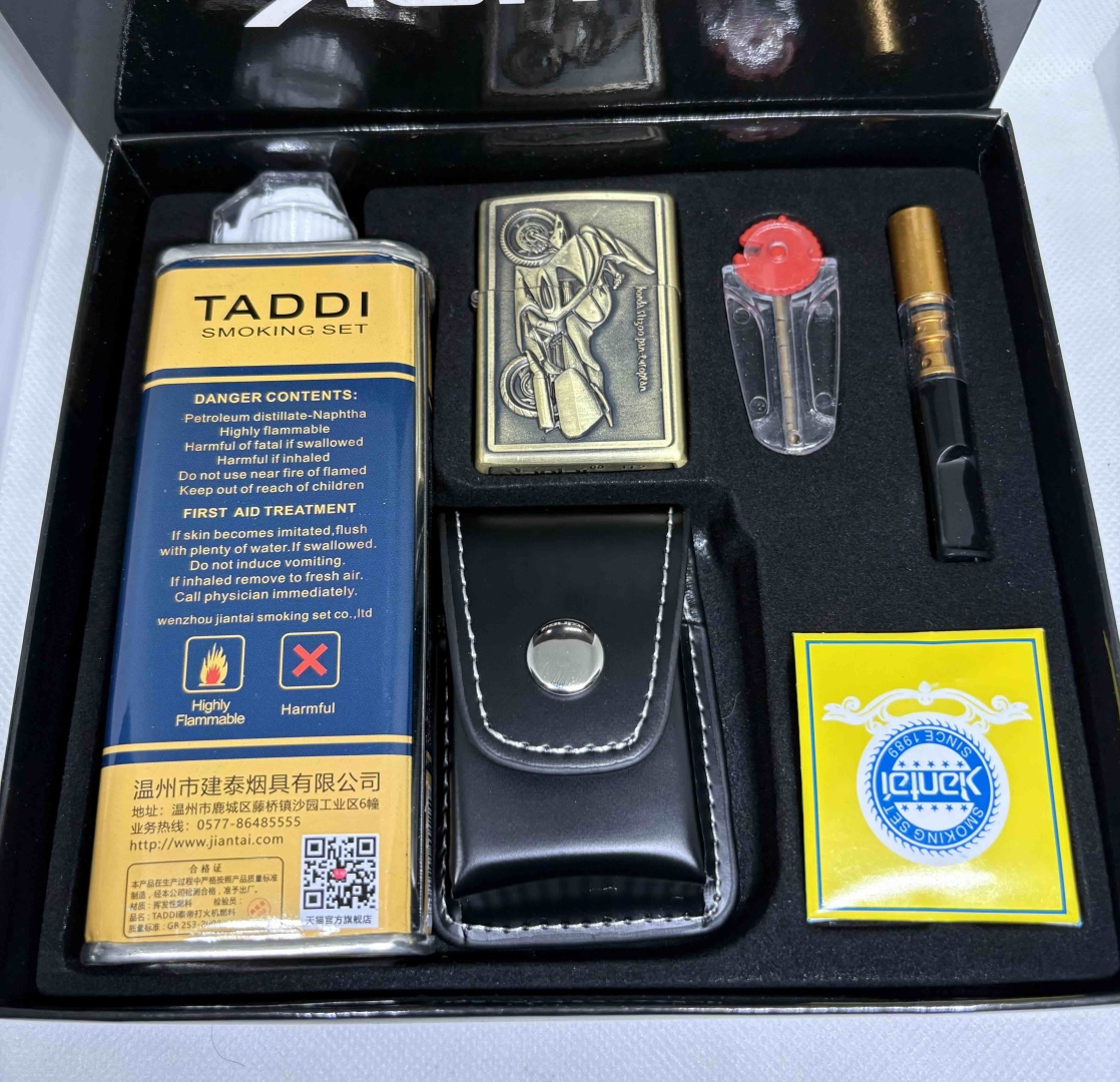 Taddi бензиновая зажигалка Harley Lighter, металлический сплав
