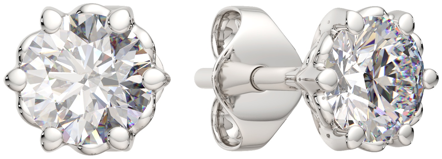 Пусеты Lucente Silver ZO-03101178.ZZ вес 1.36 г серебро, фианит