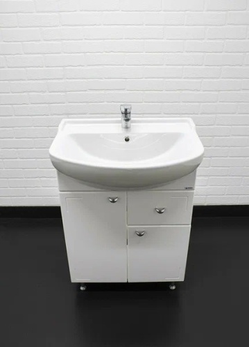 Тумба с раковиной 21vek АЙСБЕРГ, 50x85x30 см, белый