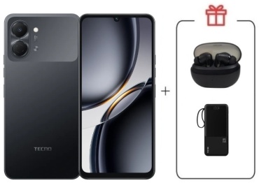 TECNO SPARK Go 3 3 ГБ/128 ГБ черный + подарок
