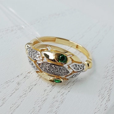 Кольцо Arezzo крн296 размер 17.5 вес 2.96 г золото, фианит
