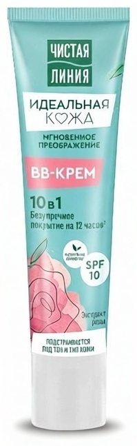 ЧИСТАЯ ЛИНИЯ Идеальная Кожа 10в1 SPF10 BB крем универсальный 40 мл