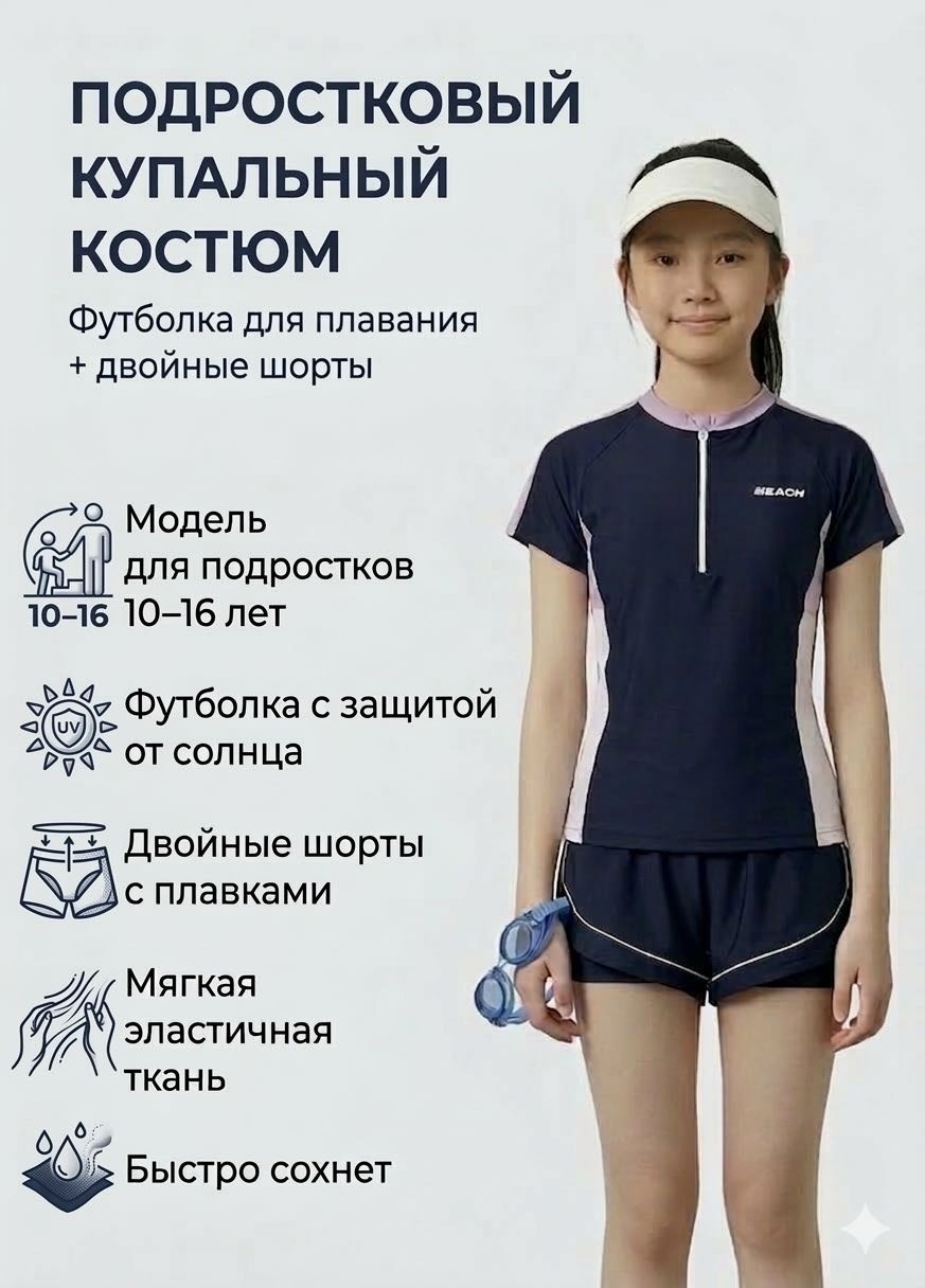Раздельный купальник Basta athletic темно-синий