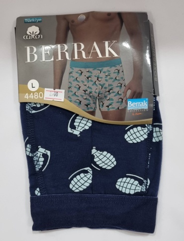 Боксеры Berrak голубой, темно-синий