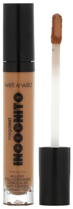 Wet n Wild Megalast, Incognito, консилер для полного покрытия на весь день, глубокий загар, 31,75 г консилер Сильный загар