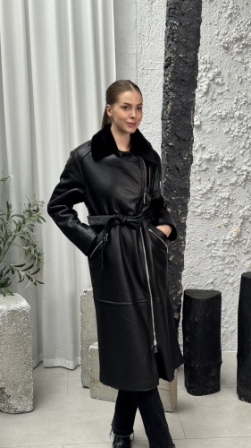 Дубленка Idil Leather черный