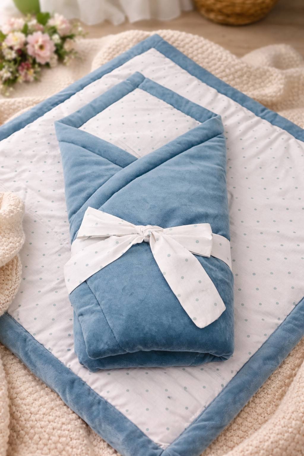 Конверт-одеяло LAVbaby Textile синий