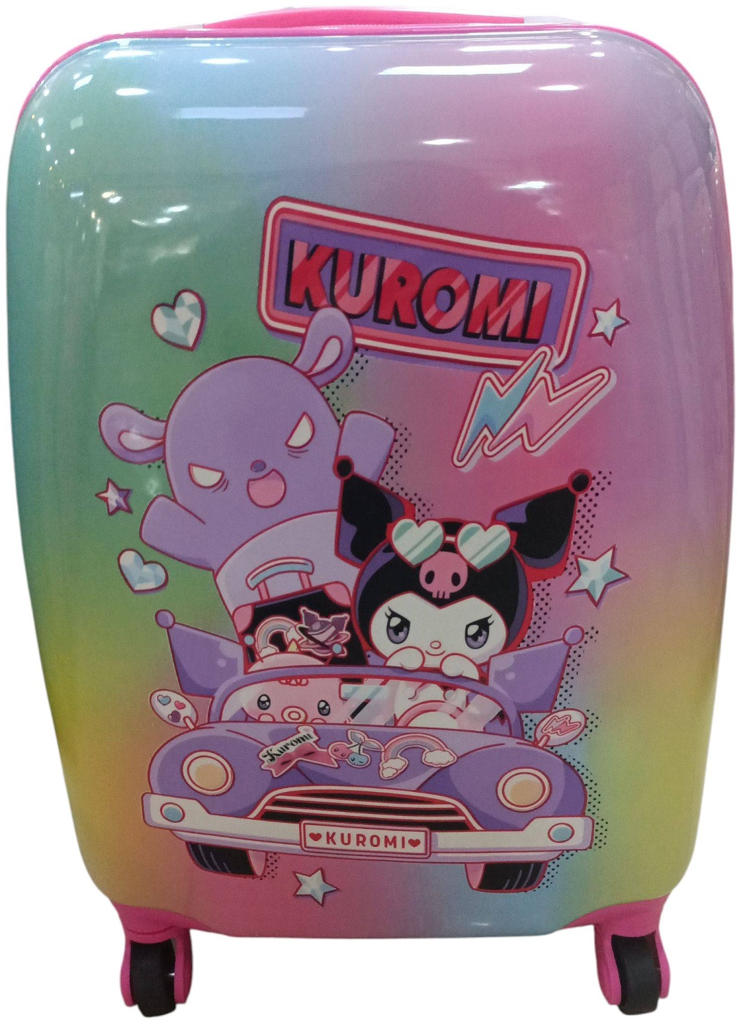 Чемодан Kuromi XS поликарбонат 26 л розовый