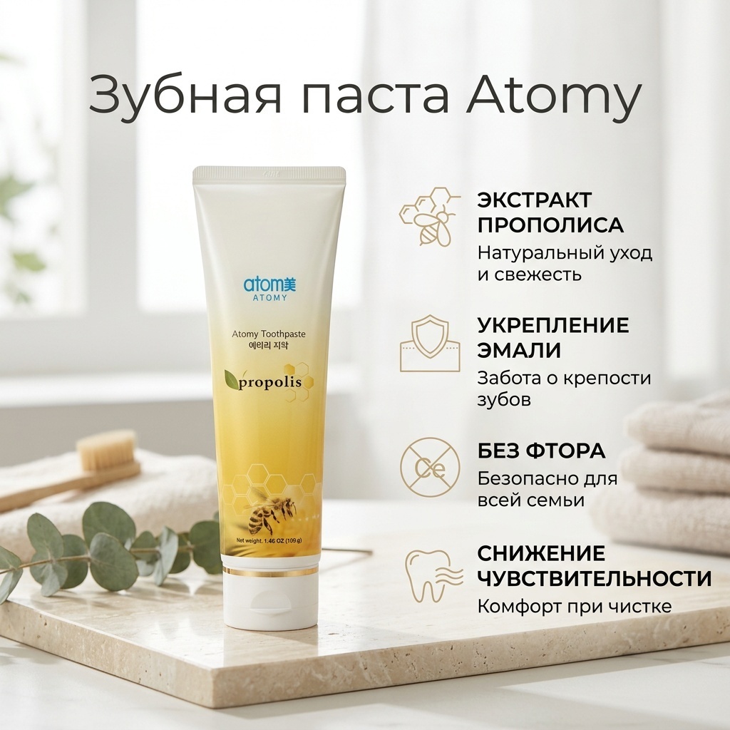 Atomy зубная паста 5 штук 200 г