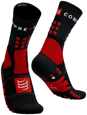 Носки Compressport 1 пара черный, красный T2