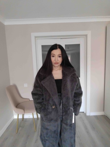 Шуба серый