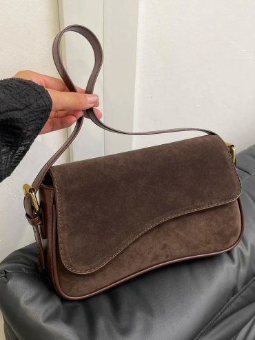 Сумка багет heybags экокожа коричневый